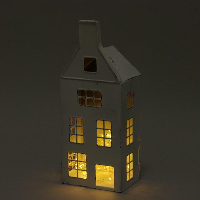 Подсвечник Flora Домик металлический 33 см Белый (39574) - фото 2 Подсвечник Flora Домик металлический 33 см Белый (39574) - фото 2