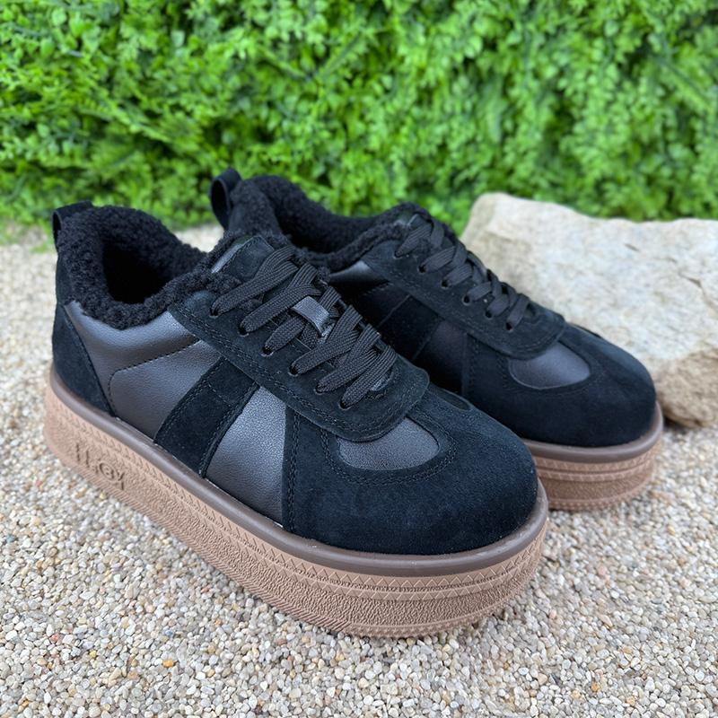 Кеди жіночі замшеві Е-0020322-2 p. 38 24,5 см Чорний (117216320) - фото 3 Кеди жіночі замшеві Е-0020322-2 p. 38 24,5 см Чорний (117216320) - фото 3