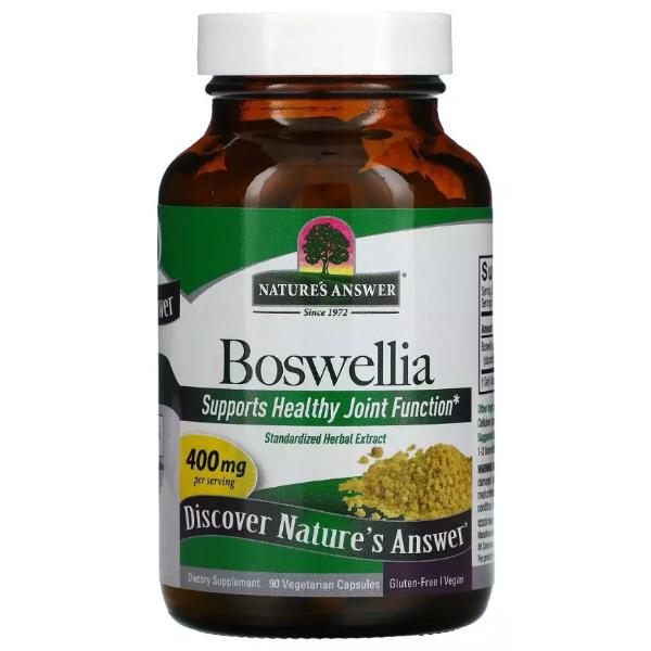 Экстракт босвеллии Nature's Answer Boswellia 400 мг 90 вег. капс. (000022160)