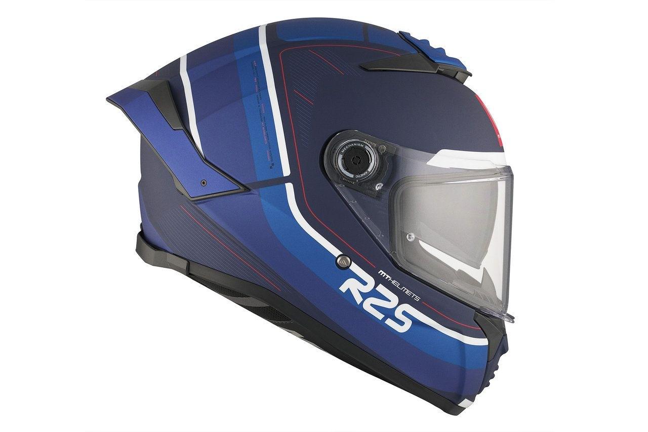 Мотошлем MT HELMETS Thunder 4 SV R25 C7 M Matt Blue (29825) - фото 5