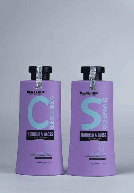 Набір для живлення та блиску волосся Luxliss Nourish&Gloss по 300 мл