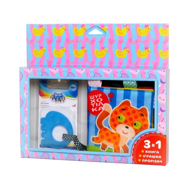 М'яка книжка-шуршалка "Котик" 403785 з прорізувачем