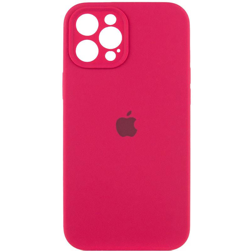 Чохол Silicone Case Full Camera Protective (AA) для Apple iPhone 15 Pro Max (6.7") Червоний | Rose Red