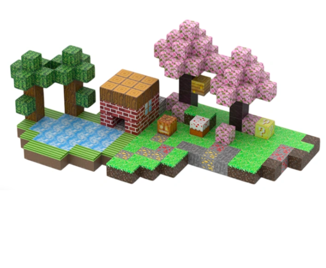 Конструктор магнитный майнкрафт Magnetic Cube сакура у озера 224 дет. (10366) Конструктор магнитный майнкрафт Magnetic Cube сакура у озера 224 дет. (10366)
