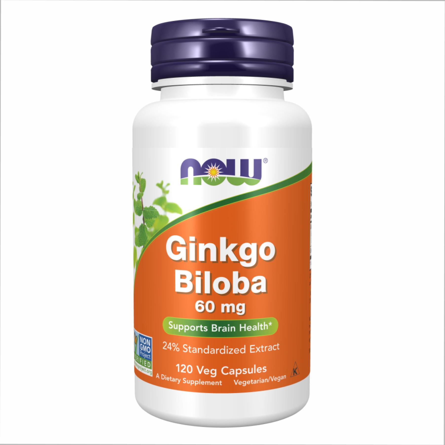 Натуральная добавка Ginkgo Biloba 60 mg 120 vcaps (2022-10-2320)