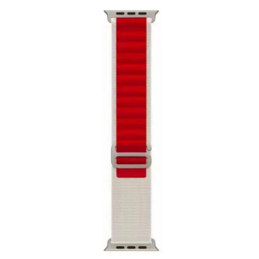 Ремешок Alpine Loop для Apple Watch 38/40/41 мм Red/White (13687639) - фото 1 Ремешок Alpine Loop для Apple Watch 38/40/41 мм Red/White (13687639) - фото 1