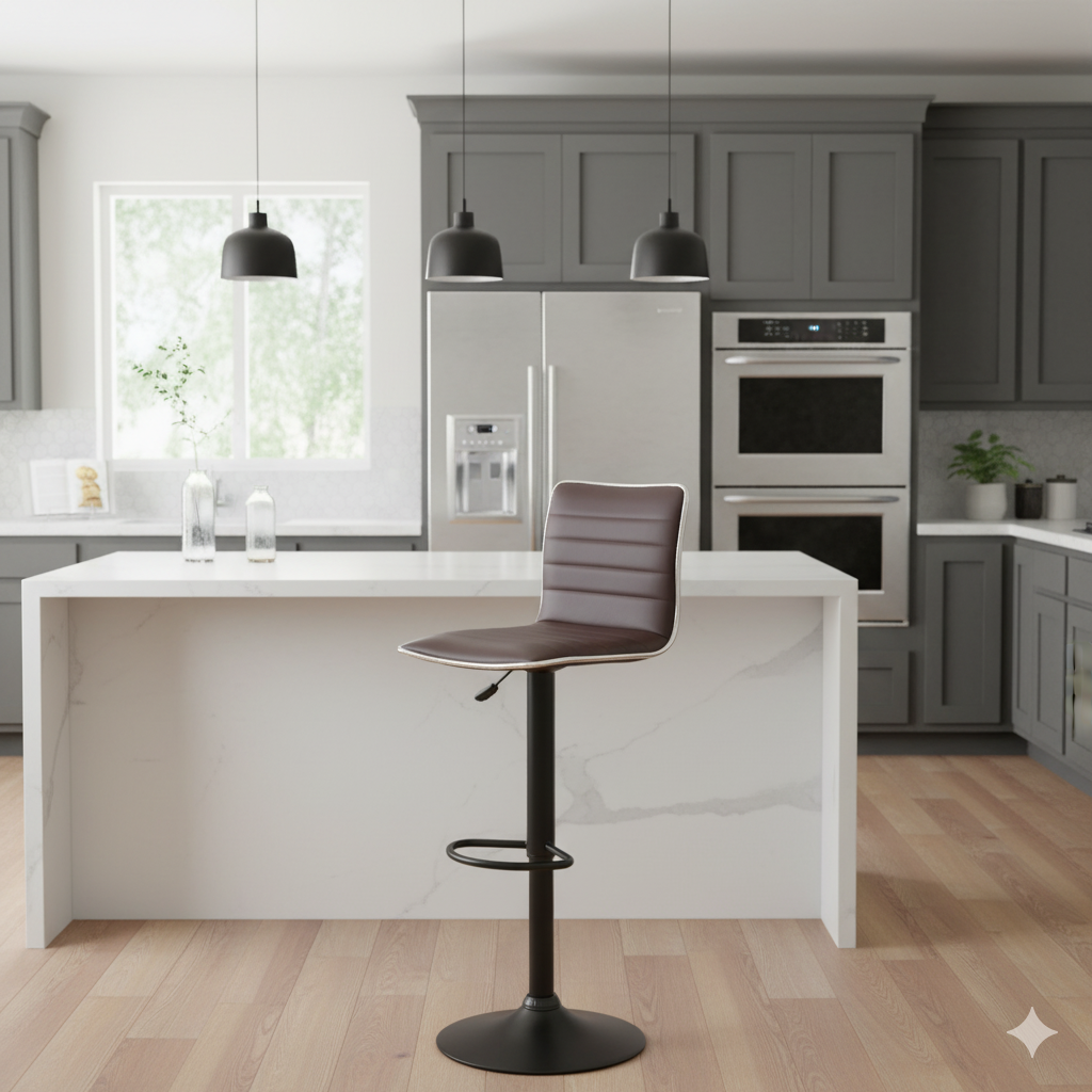 Барний стілець Hoker ESTERO Коричневий (29778697) - фото 5 Барний стілець Hoker ESTERO Коричневий (29778697) - фото 5