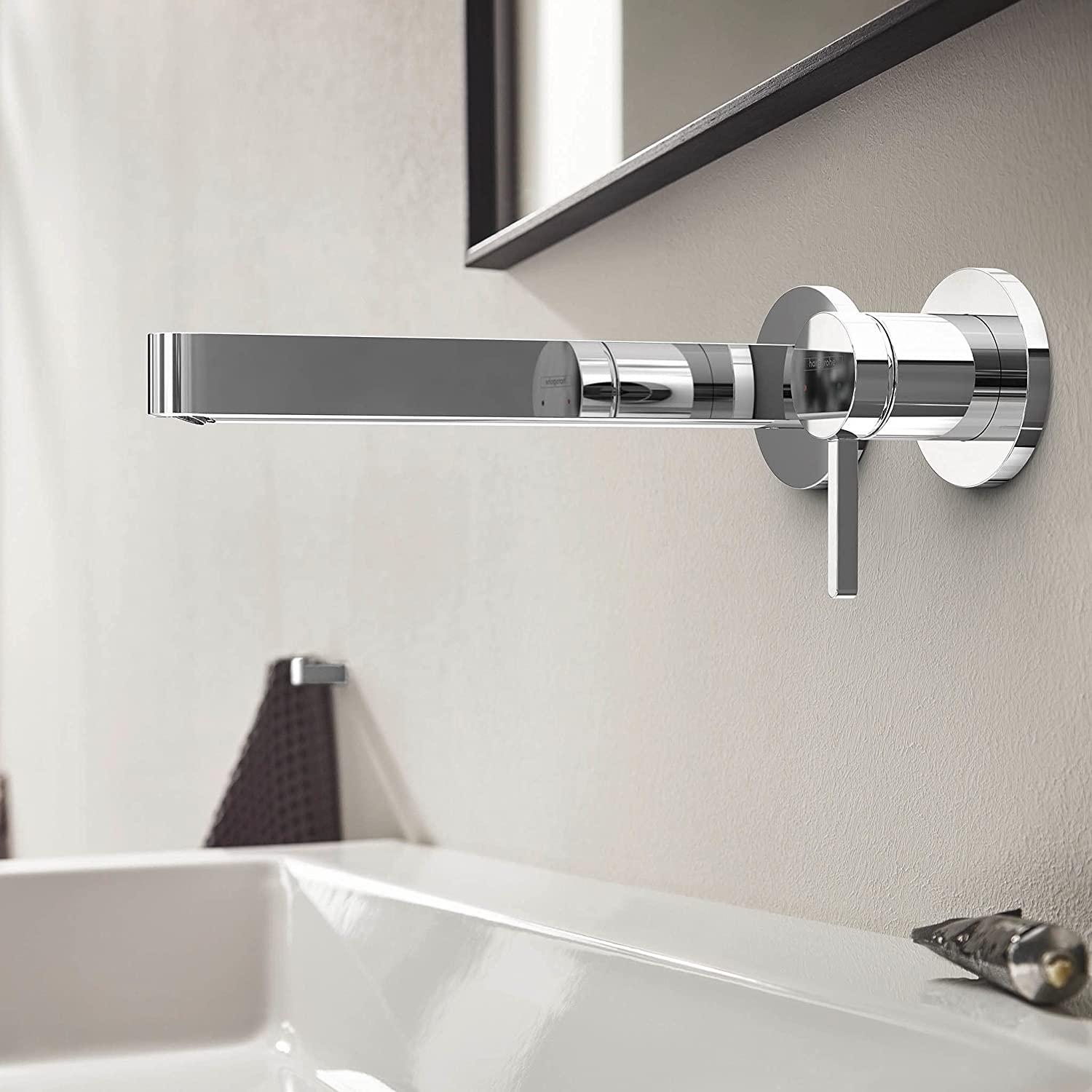 Внешняя часть смесителя Hansgrohe FINORIS 76050000 настенный однорычажный Хром (115319) - фото 5