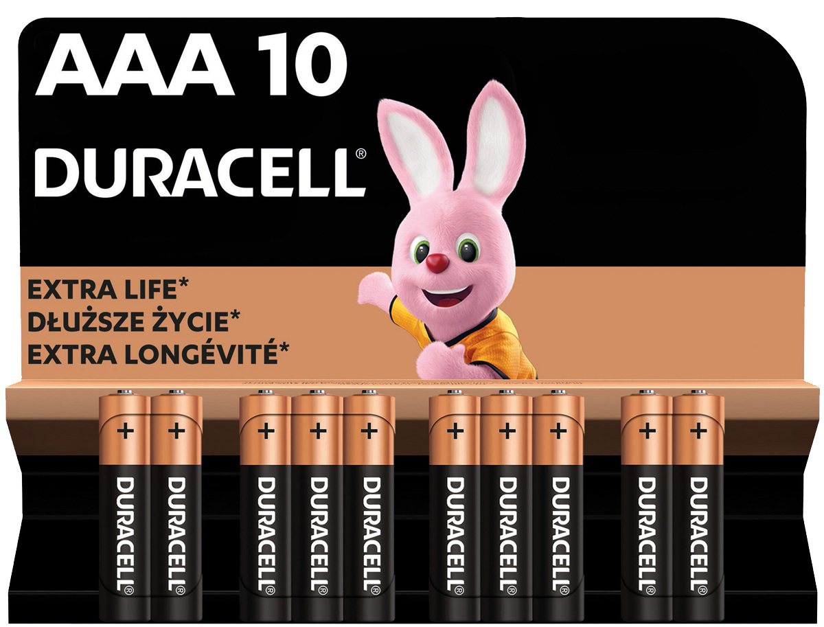 Лужні батарейки Duracell LR03 MN2400 10 шт. (6425679)