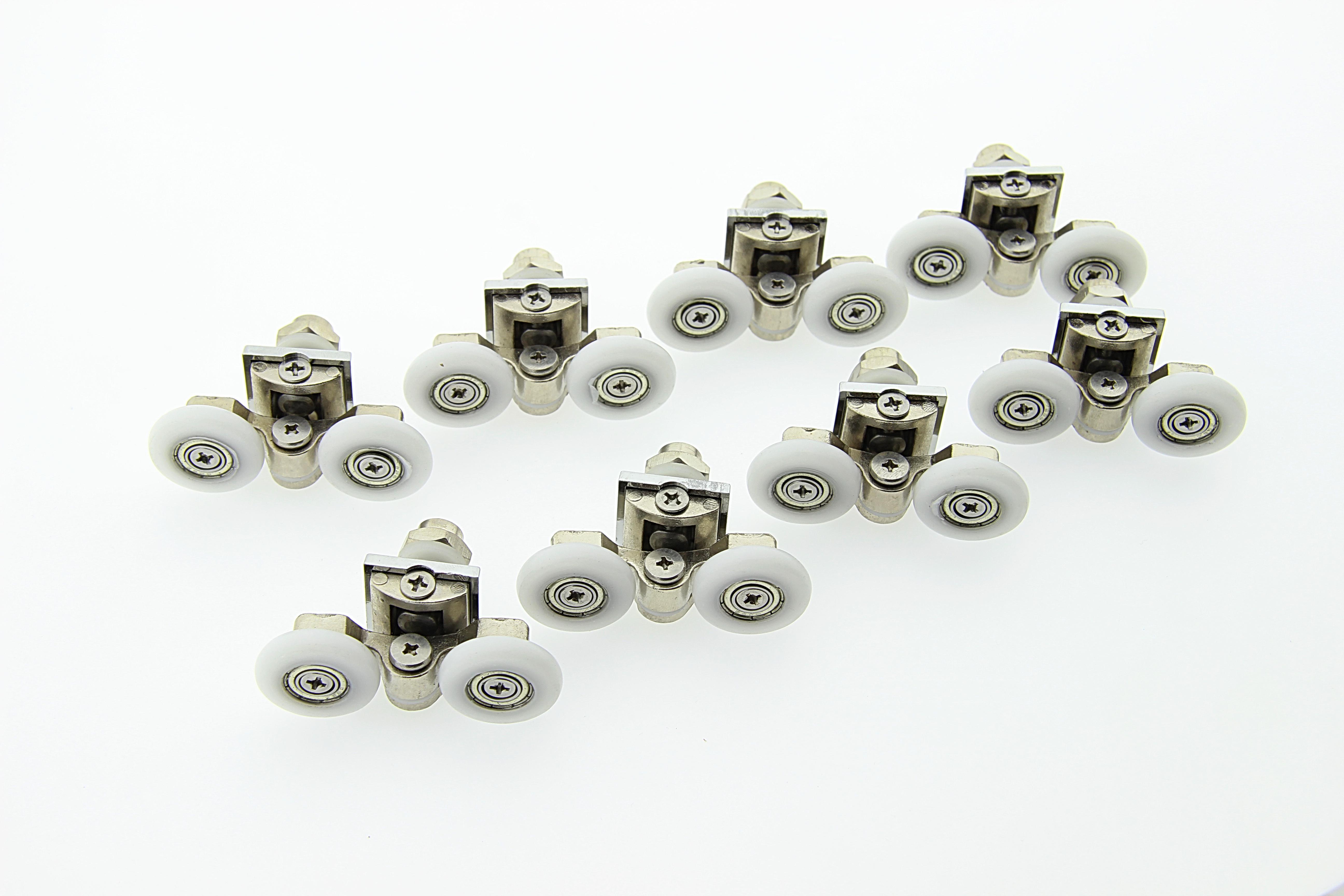 Ролики для душової кабіни металеві подвійні поворотні d 23/10 мм (В07В 23) - фото 6