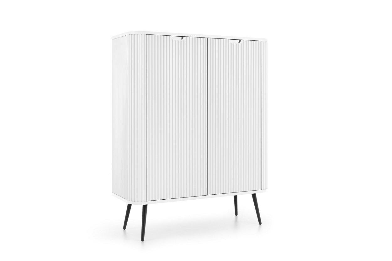 Комод Perfect Home Zova K103 2-дверный с черными ножками Белый (PFH-091285) - фото 4