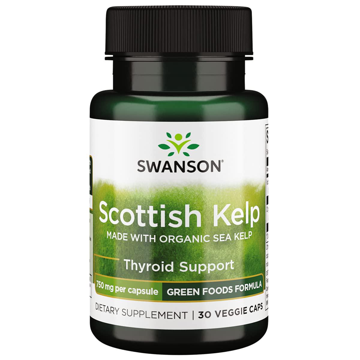 Ламинария Swanson Scottish Kelp Made With Organic Sea Kelp 750 mg 30 veggie capsules Ламинария Swanson Scottish Kelp Made With Organic Sea Kelp 750 mg 30 veggie capsules