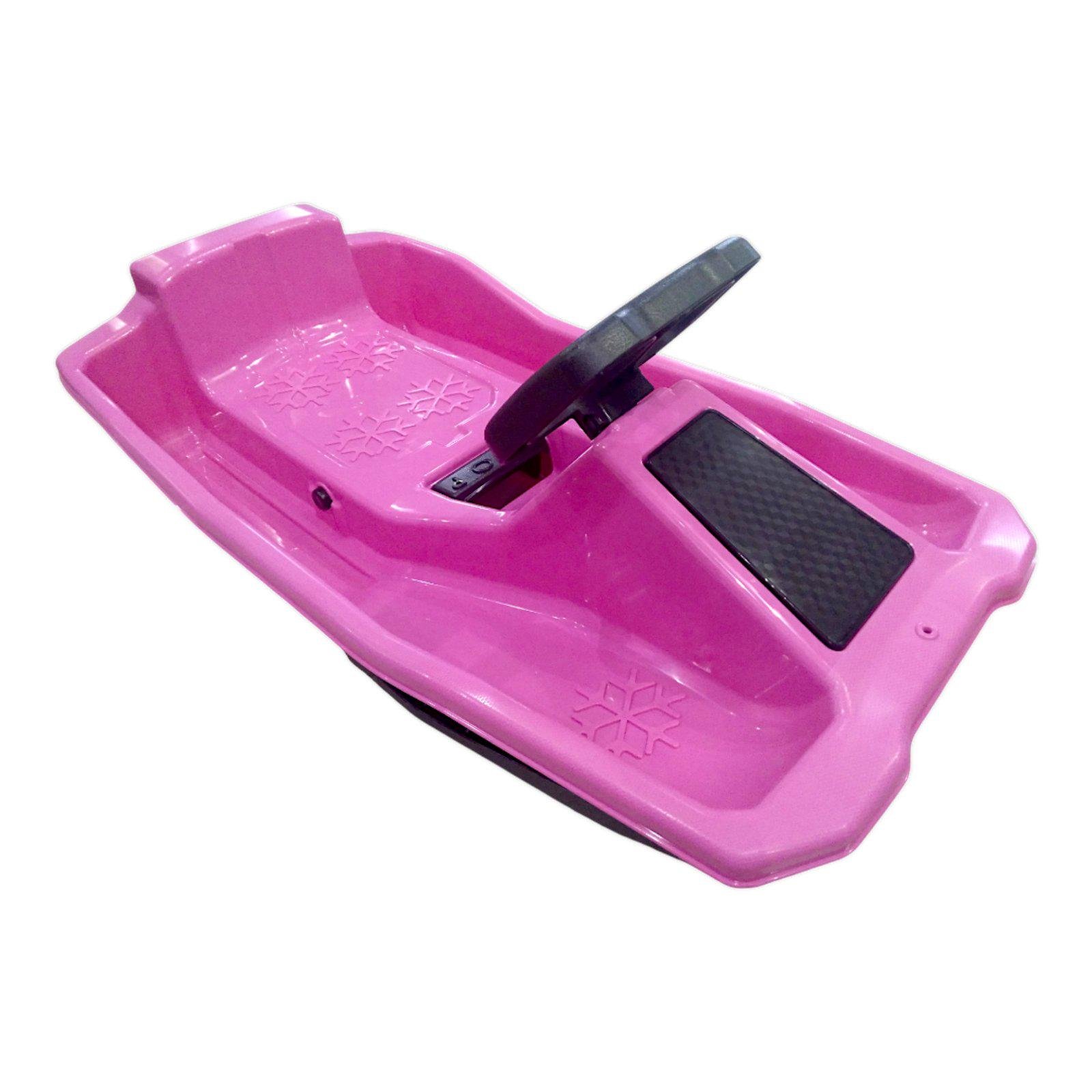 Санки з кермом Marmat №1 Рожевий (17226) - фото 3 Санки з кермом Marmat №1 Рожевий (17226) - фото 3