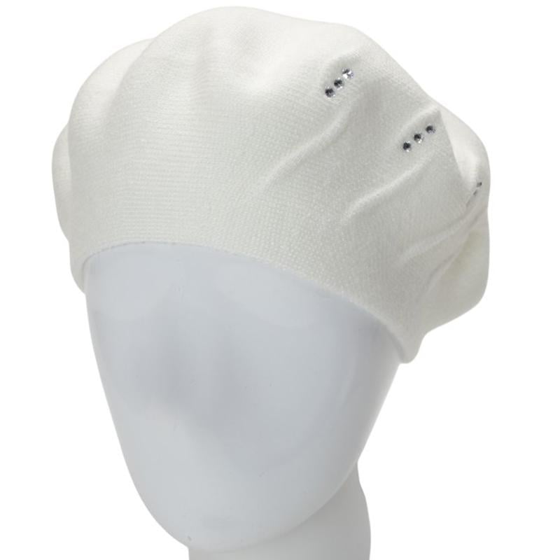 Берет жіночий подвійний Lirus Стріт універсальний Білий (281515)