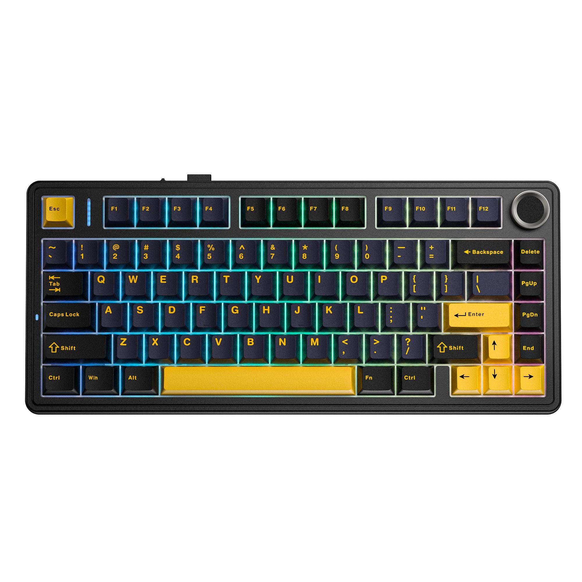 Клавиатура игровая Aula F75 Wired Gasket механическая 80 клавиш USB Pink Switch Black (6978080504890) Клавиатура игровая Aula F75 Wired Gasket механическая 80 клавиш USB Pink Switch Black (6978080504890)