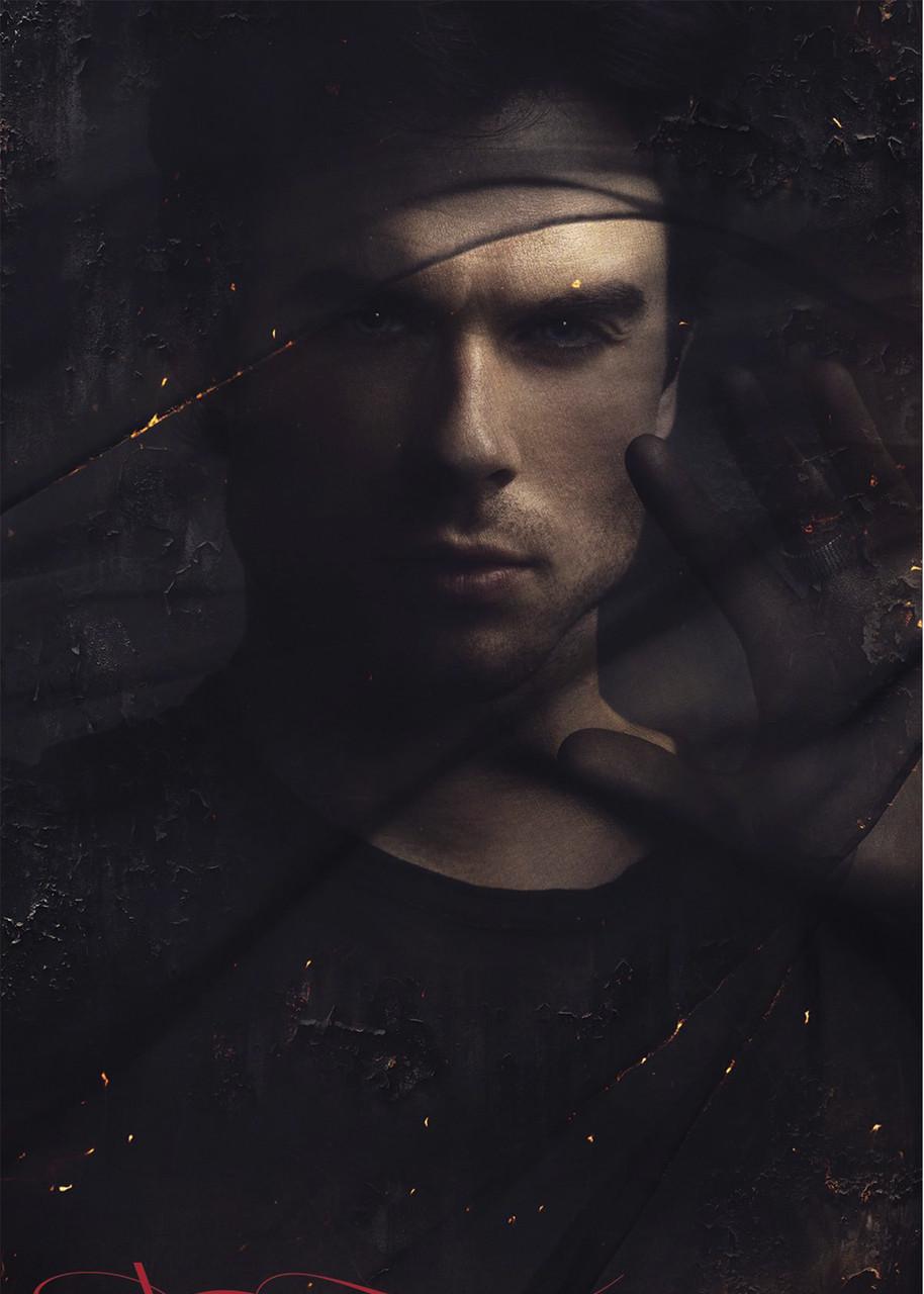 Картина GeekLand The Vampire Diaries Damon 60х40 см (VD 09.037)