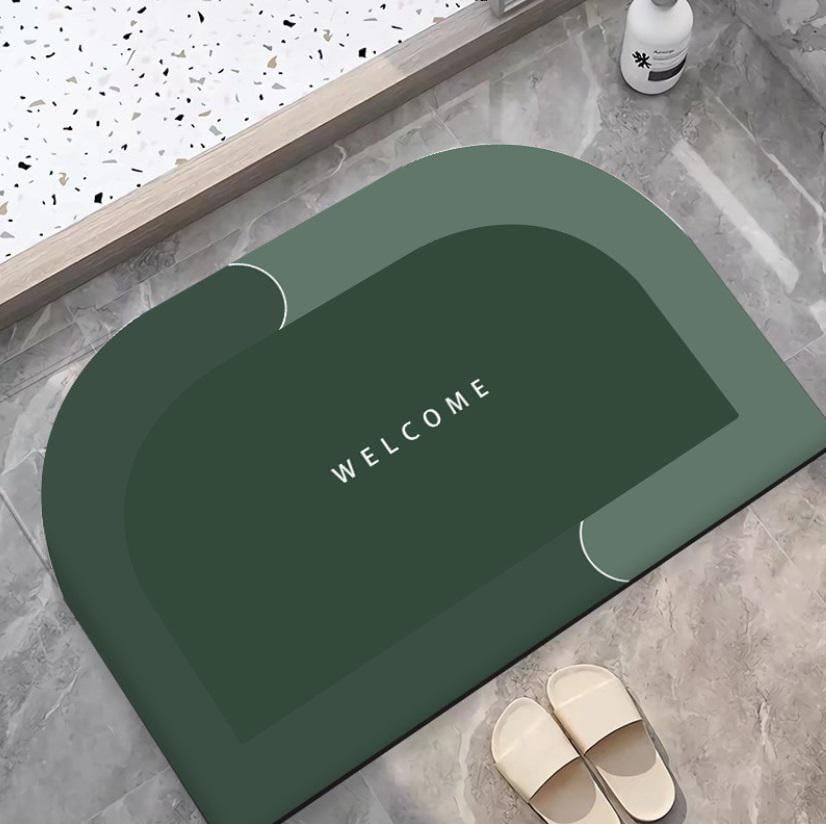 Коврик придверный полуовальный 11852 60х40 см Зеленый (4570597) Коврик придверный полуовальный 11852 60х40 см Зеленый (4570597)