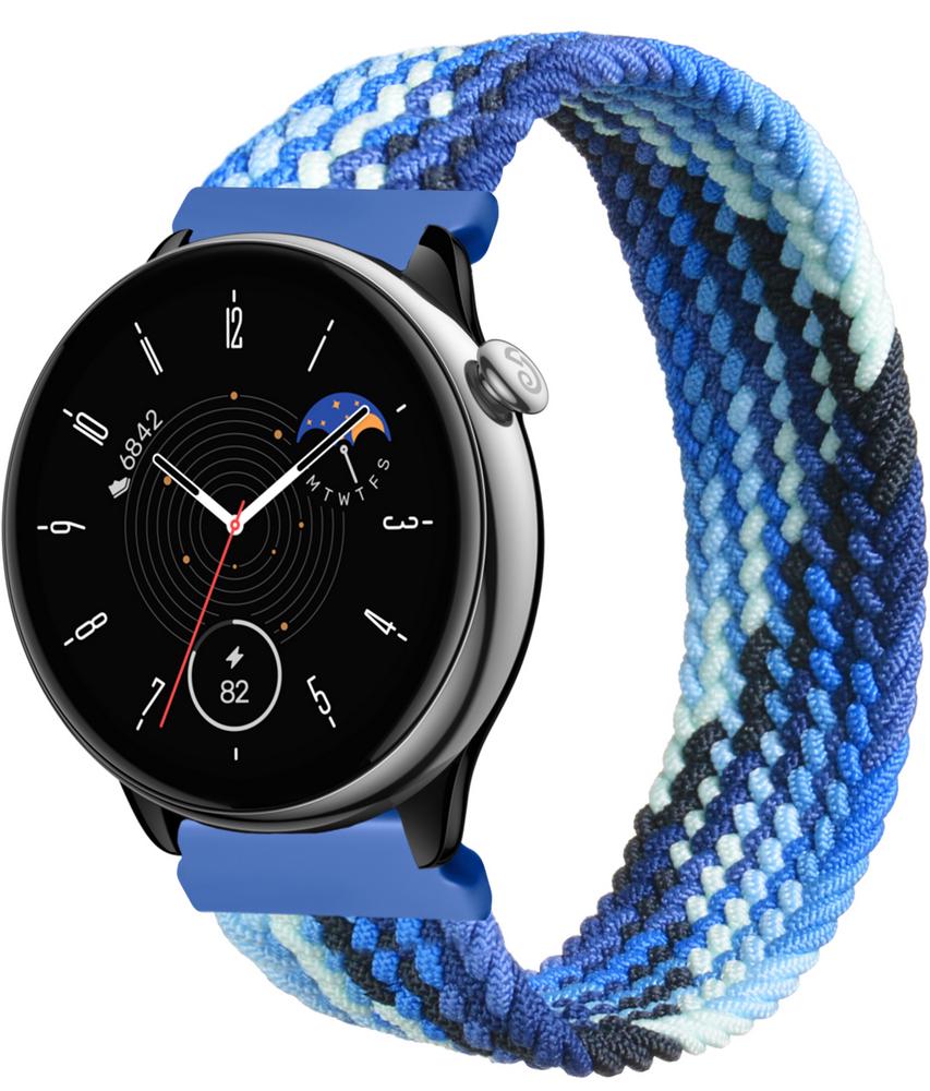 Ремінець Solo Loop Multi для Amazfit GTR Mini (145 мм) Blue White (33641-62)