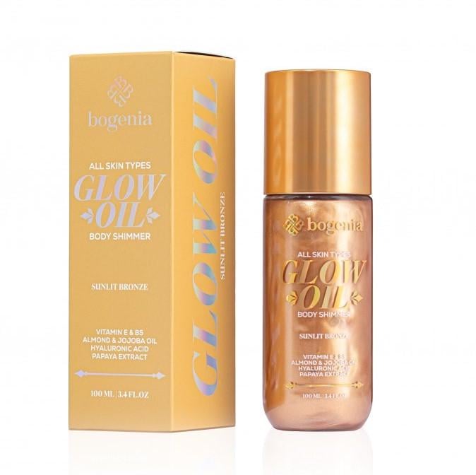 Масло-шимер для тела Bogenia Glow Oil Body Shimmer Sunlit Bronze 100 мл