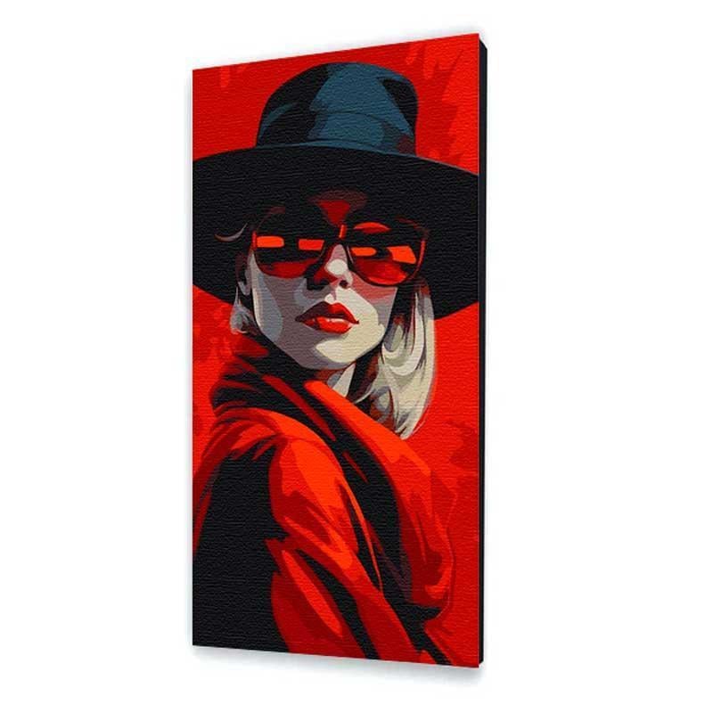 Картина за номерами ART CRAFT Стильна леді 40х80 см (10020-AC)