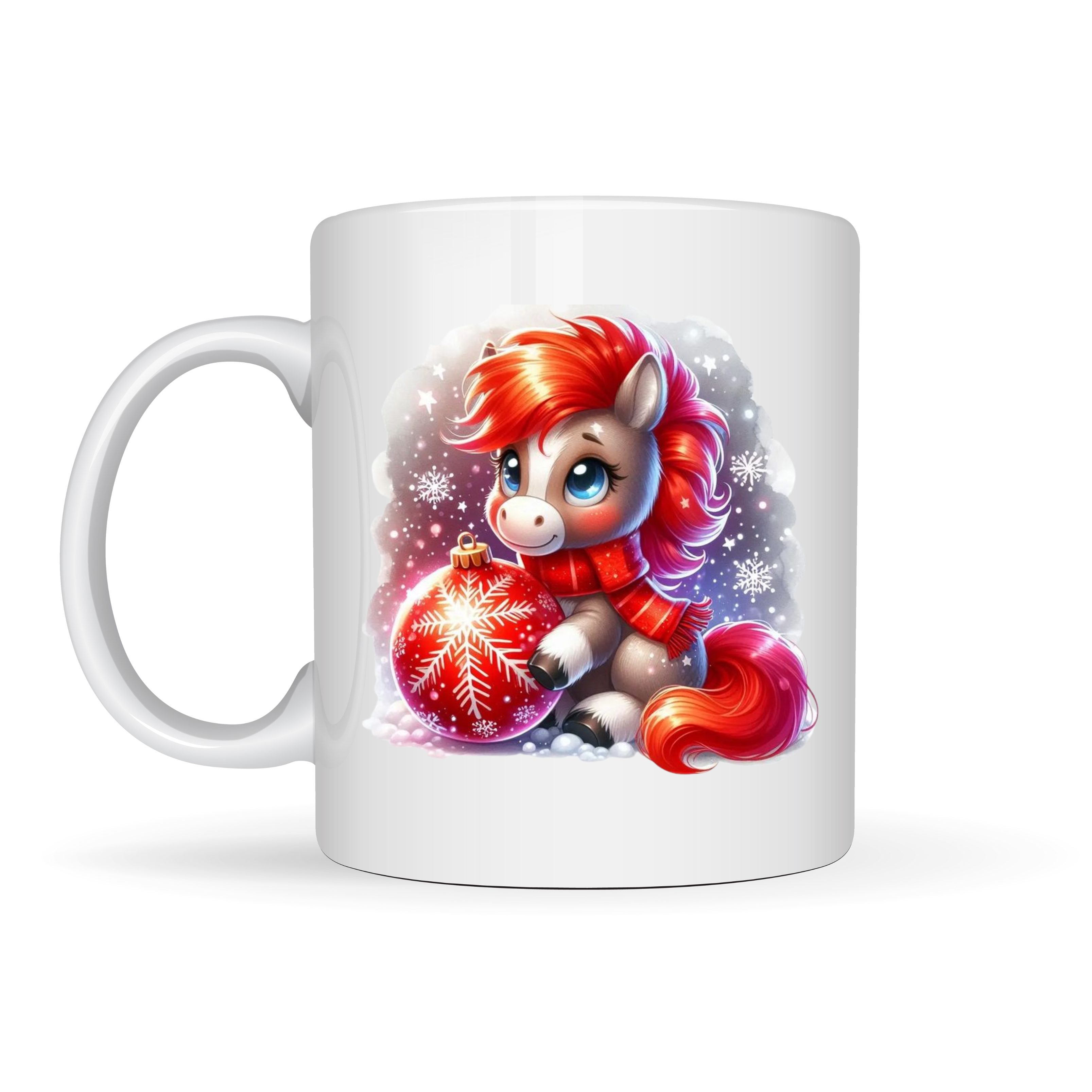 Чашка с новогодним принтом Лошадь Символ года 2026 330 мл (0013457)