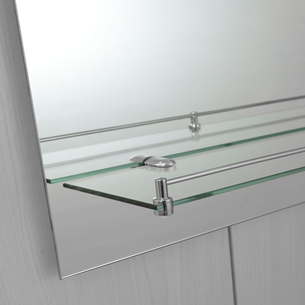 Дзеркало настінне Zerix LAGUNA MRZ03 прямокутне з полицею 800x700 мм (OL-ZX5623) - фото 5