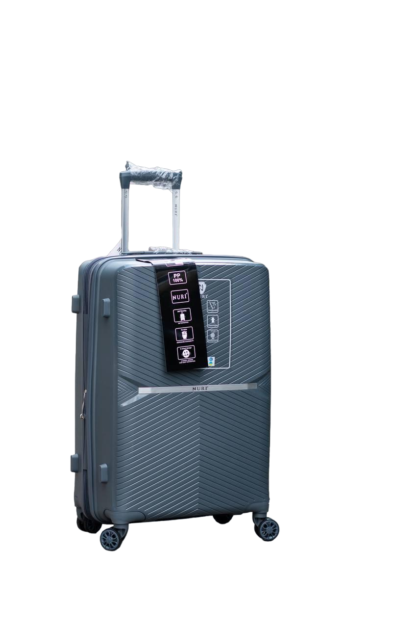 Валіза пластикова Nuri 2002 L Сірий (11773456) - фото 1 Валіза пластикова Nuri 2002 L Сірий (11773456) - фото 1