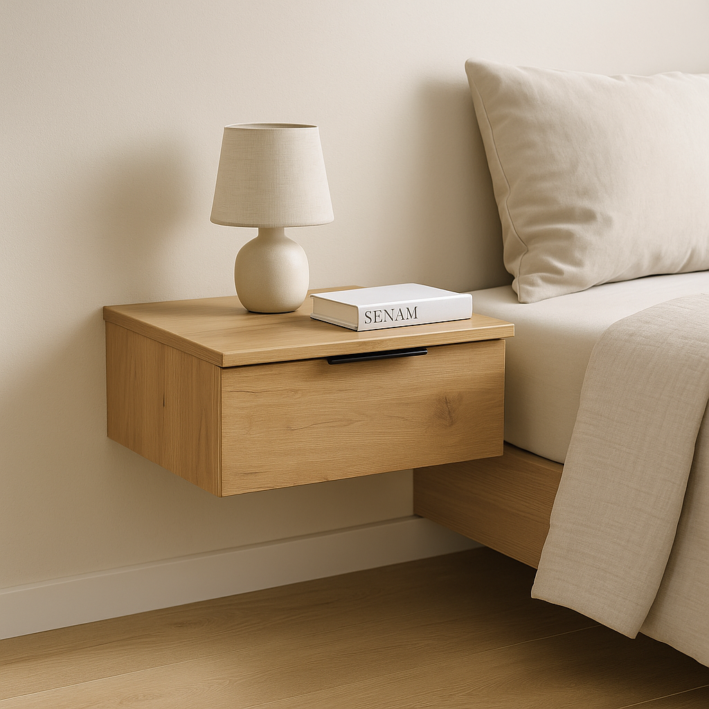 Тумба прикроватная ТП1 SENAM 180х450х310 мм ДСП Дуб Крафт Золотой - фото 1 Тумба прикроватная ТП1 SENAM 180х450х310 мм ДСП Дуб Крафт Золотой - фото 1