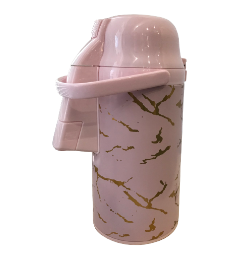 Термос зі скляною колбою Stenson MT-0759 з ручкою 3 л Pink (551416)