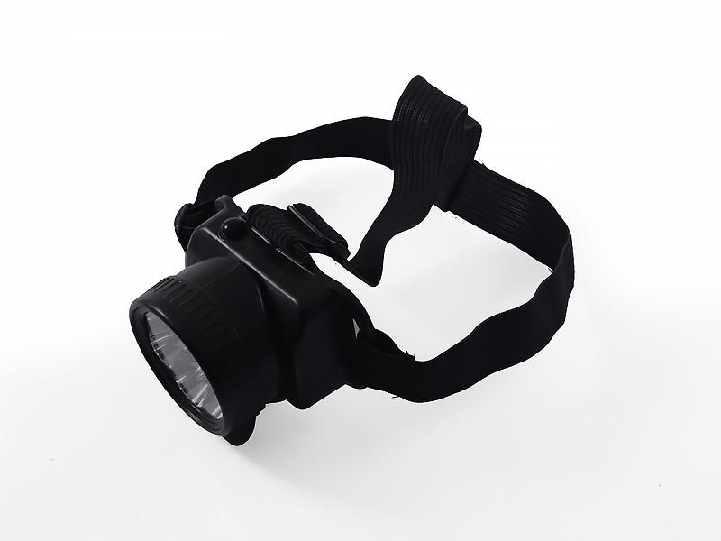 Фонарик налобный D=58 536-7LED/3xAA пластик (4807)