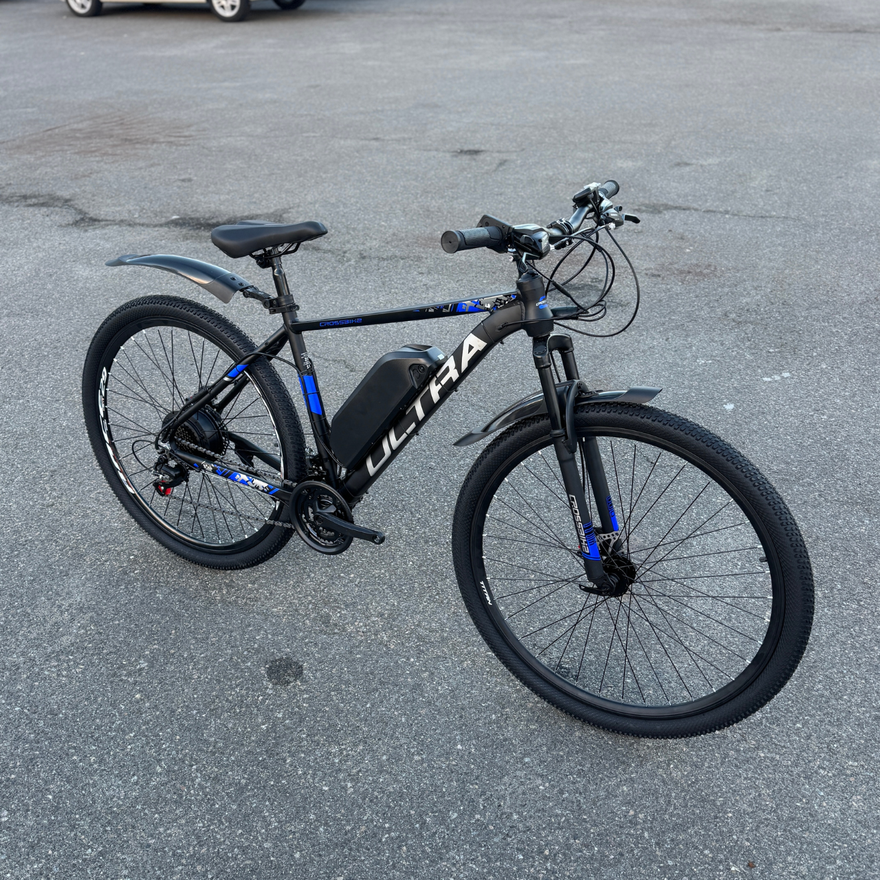 Велосипед с Е-комплектом AL Cross Ultra 2025 29" 48 В 500 Вт MXSUS 21 Ah до 75 км запас хода дисплей LSD10 Pas-ассистент