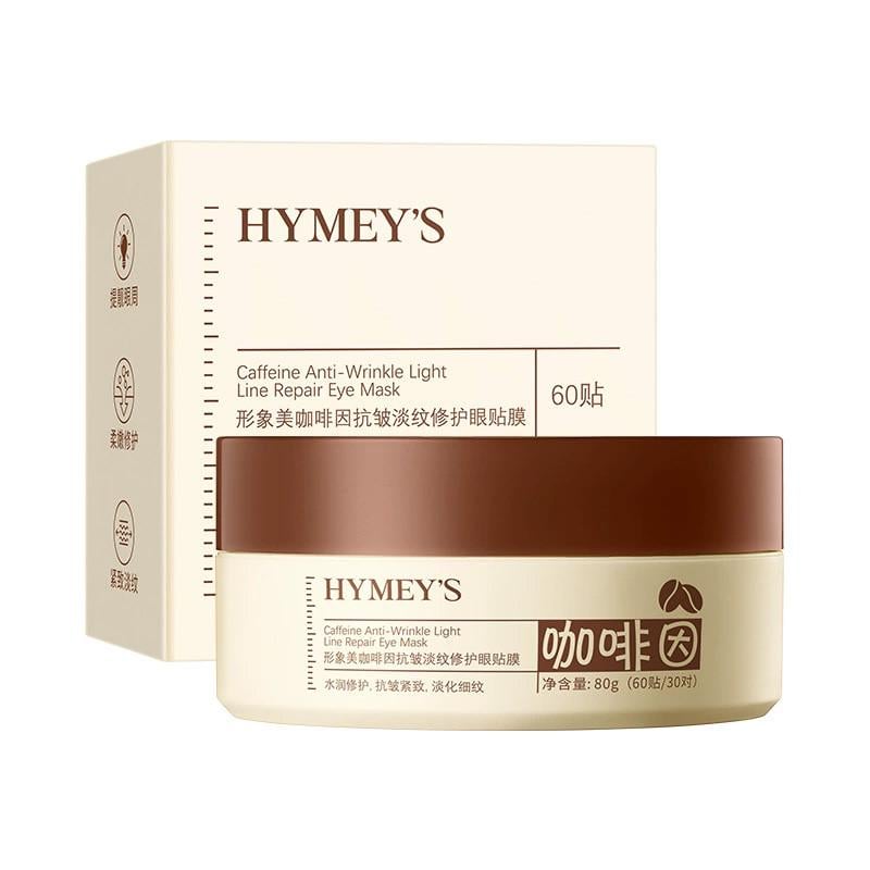 Патчі під очі гідрогелеві Hymey's Caffeine Anti-Wrinkle light line repair eye mask з кофеїном 60 шт. (38310107)