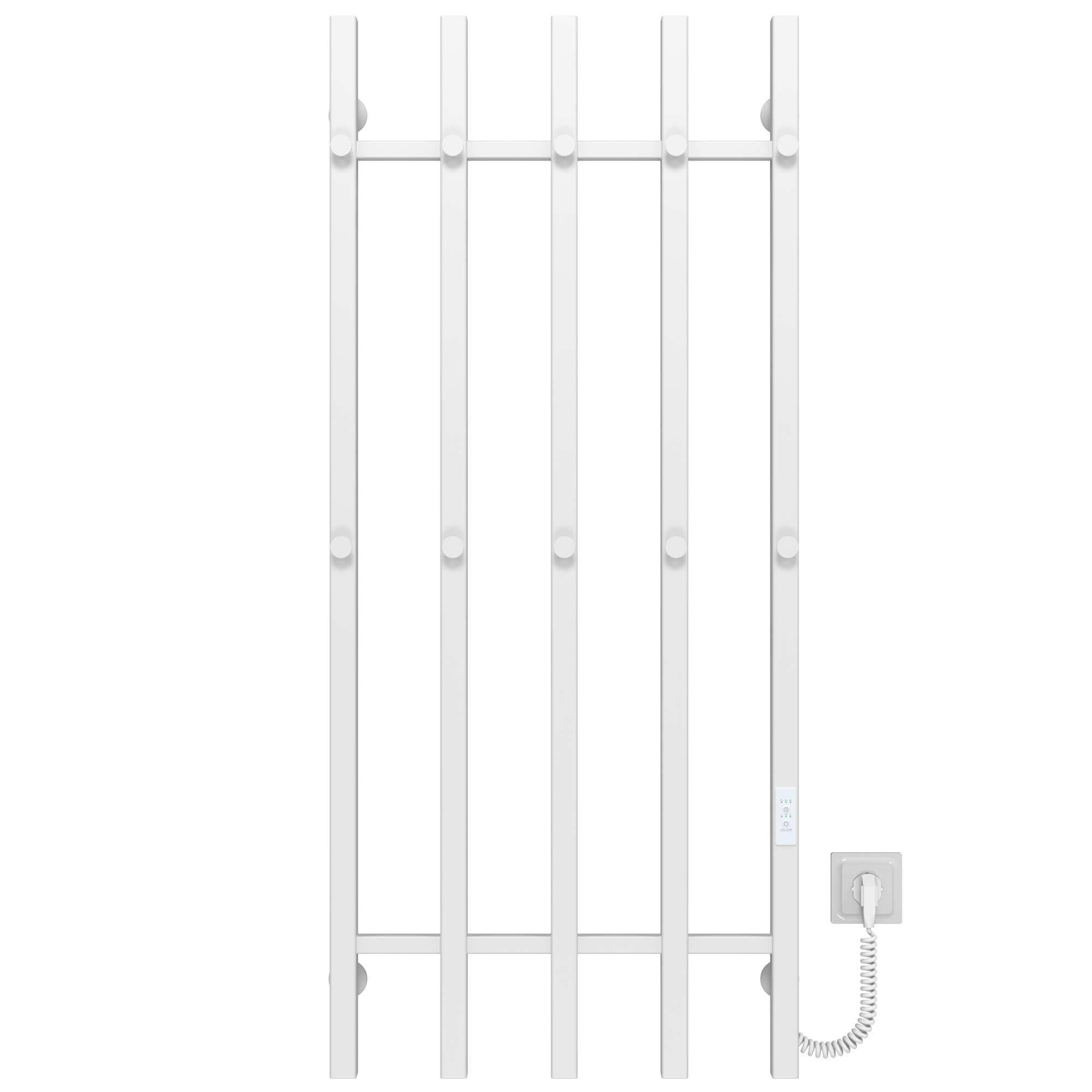 Полотенцесушитель электрический Deffi Split П5 WD04 правое подключение нержавеющая сталь 500х1200 мм Белый (A.SP.120.50.5.EWR4)