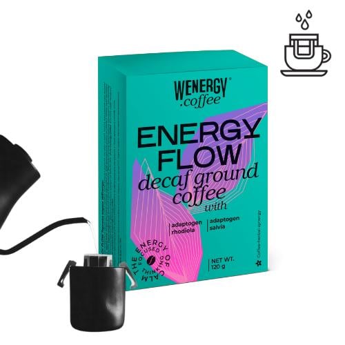 Дріп-кава WEnergy coffee ENERGY FLOW без кофеїну 10 шт. (WEC-EFL-GR-DP-120) - фото 2 Дріп-кава WEnergy coffee ENERGY FLOW без кофеїну 10 шт. (WEC-EFL-GR-DP-120) - фото 2