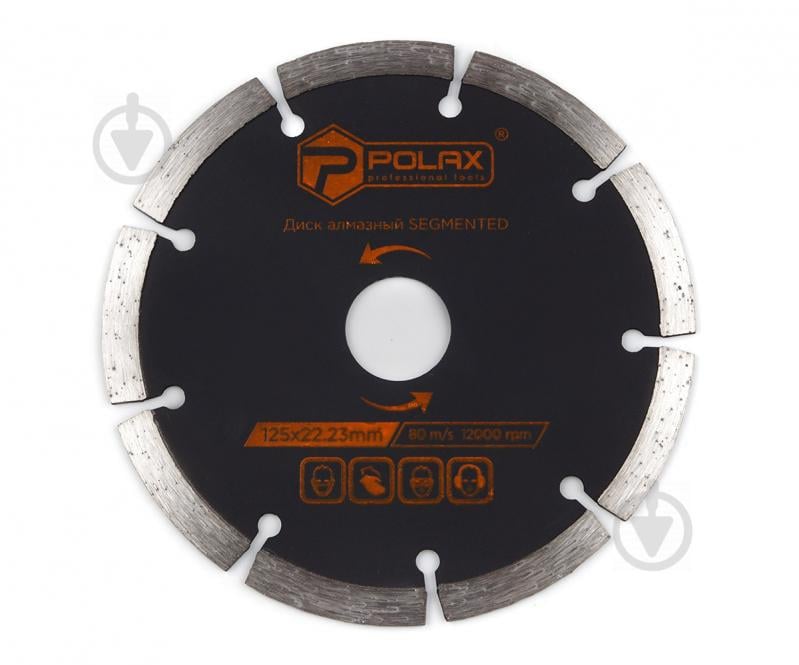 Диск алмазний сегментований Polax 125x7x2.2x22.23, 25% (54-125) Диск алмазний сегментований Polax 125x7x2.2x22.23, 25% (54-125)
