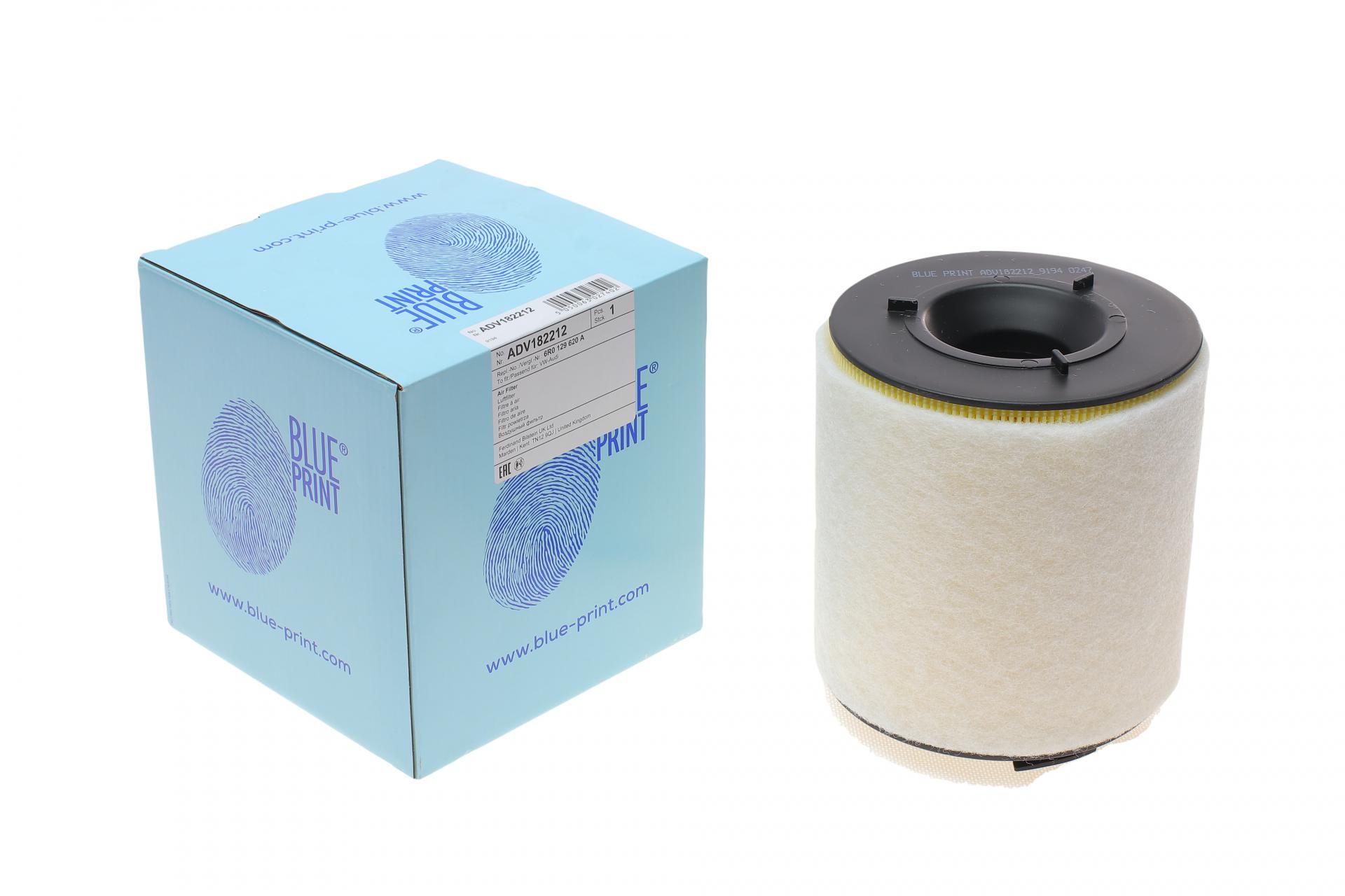 Фильтр воздушный BLUE PRINT для Seat Ibiza 09-/Skoda Fabia 10-14/Rapid 12-/VW Polo 1,2/1,4TSI/1,6TDI 09- (ADV182212)