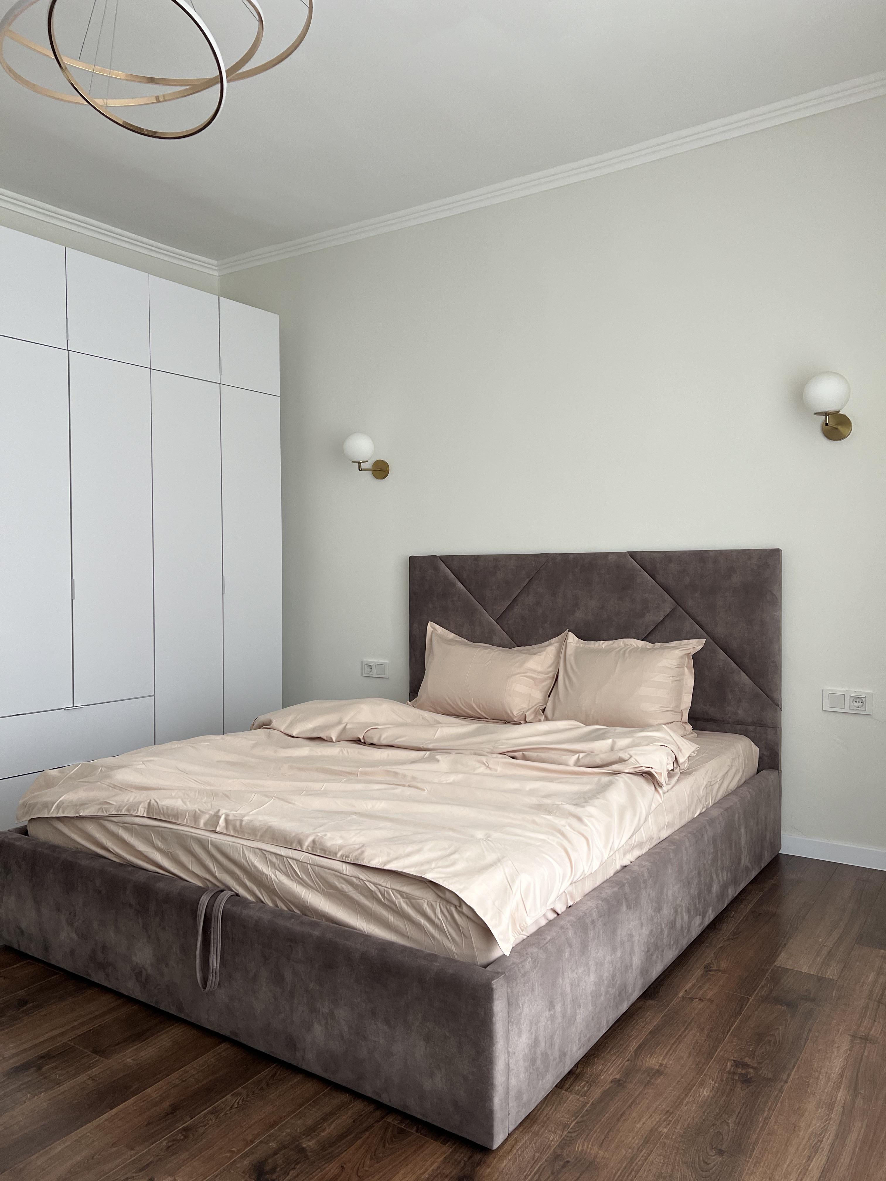 Комплект постільної білизни двоспальний Бежевий (00001)