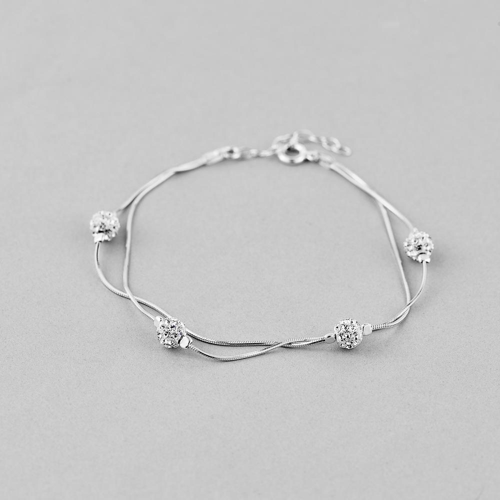 Браслет серебряный Minimal Серебряное сияние (ф-94/19)