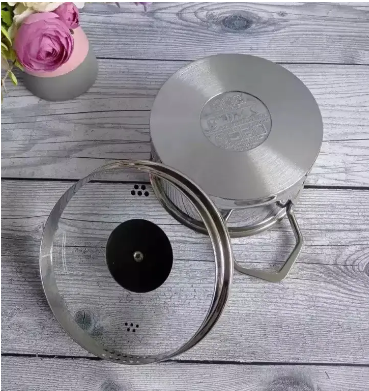 Каструля зі cкляною кришкою OMS з нержавіючої сталі для газу і індукціі 4,3 л (2039-4.3) - фото 5 Каструля зі cкляною кришкою OMS з нержавіючої сталі для газу і індукціі 4,3 л (2039-4.3) - фото 5