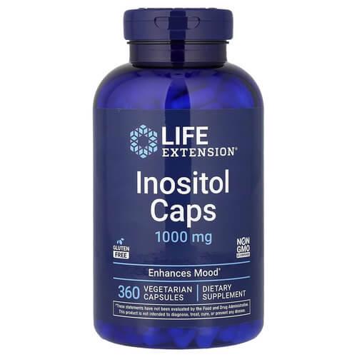 Инозитол B-8 Life Extension Inositol Caps 1000 мг 360 растительных капс. (LEX-16743)