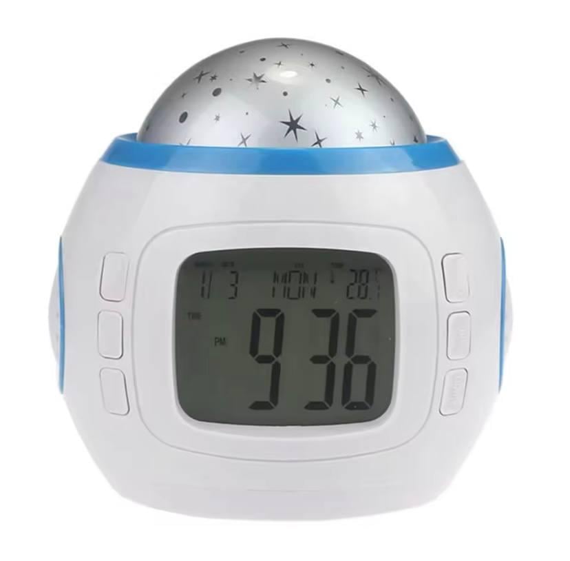 Нічник-проектор зоряного неба Music and Starry sky calendar 1038 з годинником та будильником (042a122d)