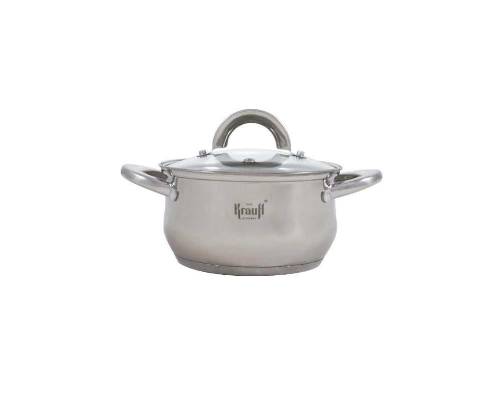 Каструля Krauff Steil зі скляною кришкою 1,7 л 16 см - фото 1 Каструля Krauff Steil зі скляною кришкою 1,7 л 16 см - фото 1