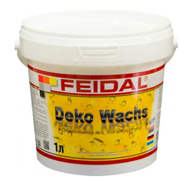 Віск декоративний Feidal Deko Wachs шовковисто-матовий на акриловій основі для декоративних штукатурок 1 л Безбарвний (1816075189)