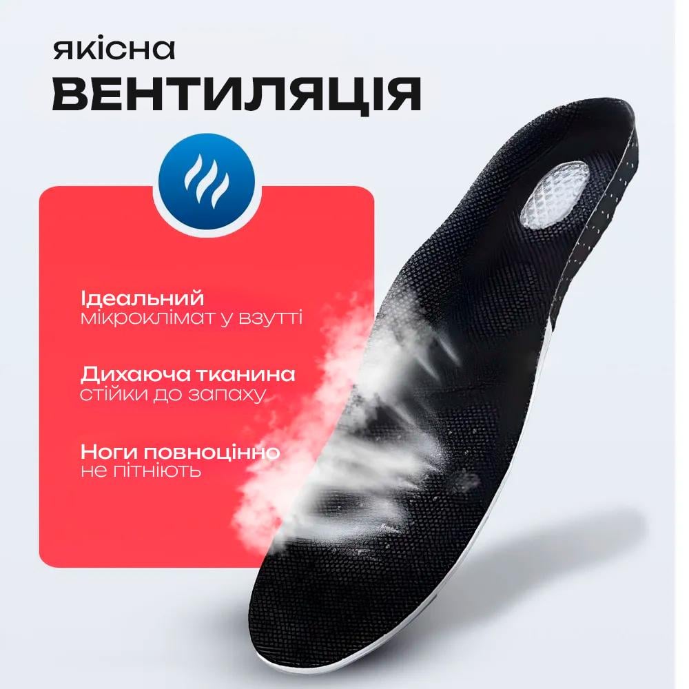 Стельки для спортивной обуви и военных BRS берцов ортопедические анатомические универсальные (464159529) - фото 3