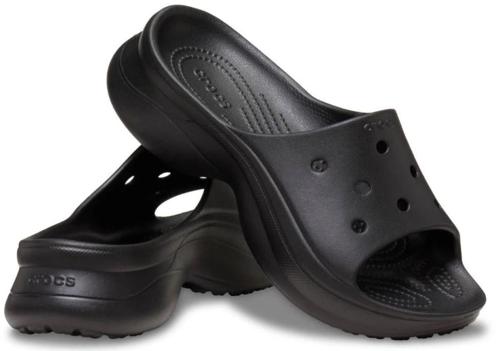 Шльопанці жіночі Crocs Bae Slide Platform Black р. 34/35 Чорний (22481)