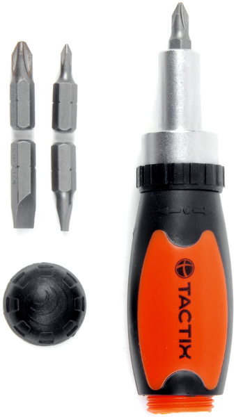 Отвертка Tactix 6в1 короткая с битами PH/SL/HEX (INSOTOTVMSB6150BT0) Отвертка Tactix 6в1 короткая с битами PH/SL/HEX (INSOTOTVMSB6150BT0)