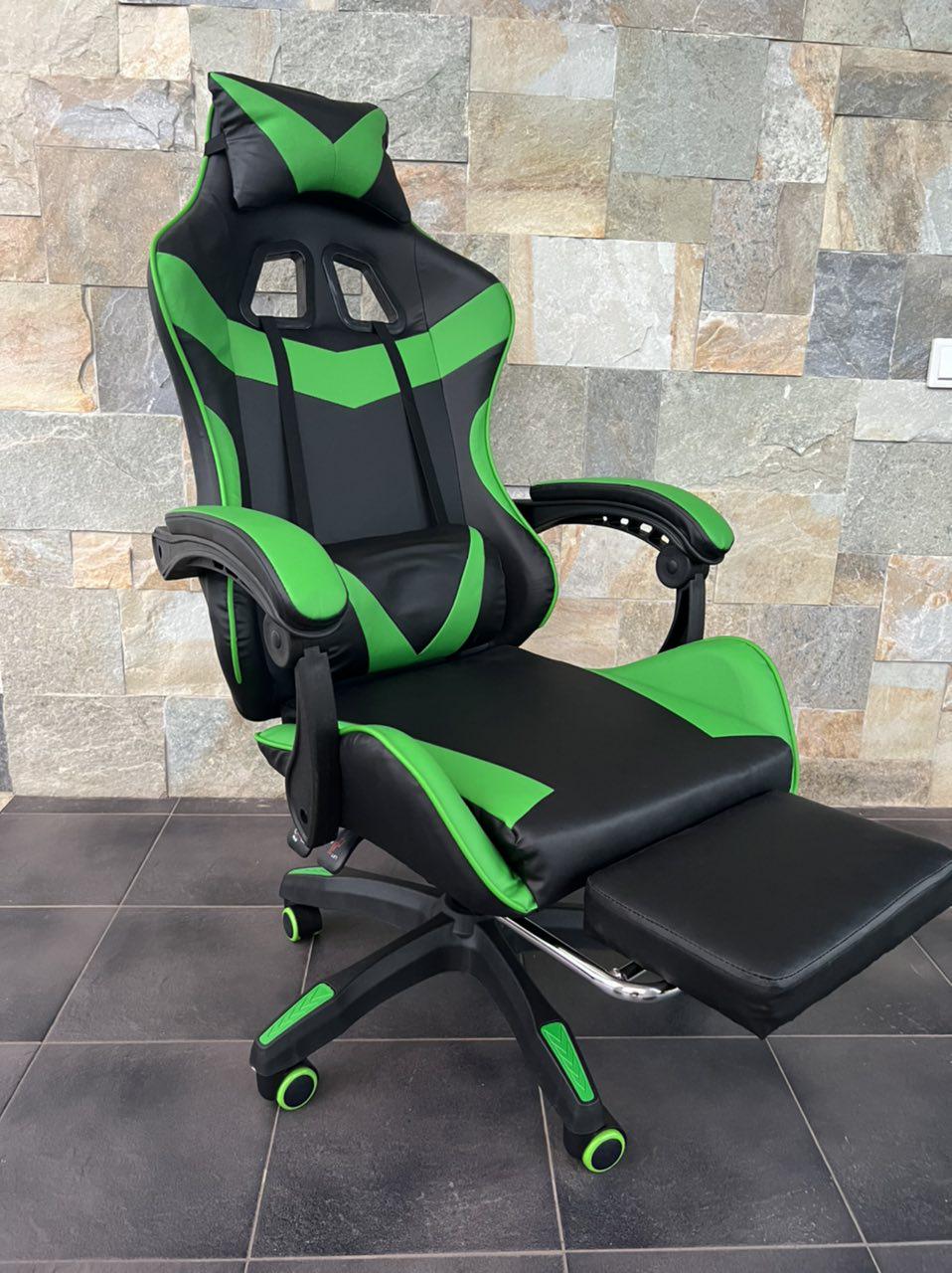 Кресло геймерское Prestige 730 Черно-зеленый - фото 3 Кресло геймерское Prestige 730 Черно-зеленый - фото 3