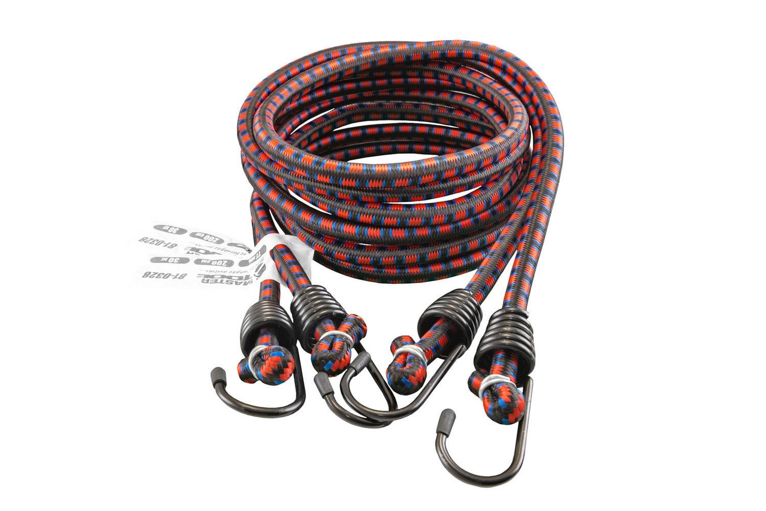 Стяжка вантажу гумова MasterTool Ø11 мм 200 см 2 шт. (81-0328)