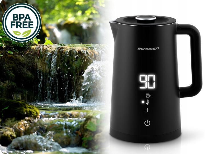 Електрочайник Berdsen BD-709 з сенсорним дисплеєм 1,7 л Чорний (370900) - фото 10 Електрочайник Berdsen BD-709 з сенсорним дисплеєм 1,7 л Чорний (370900) - фото 10