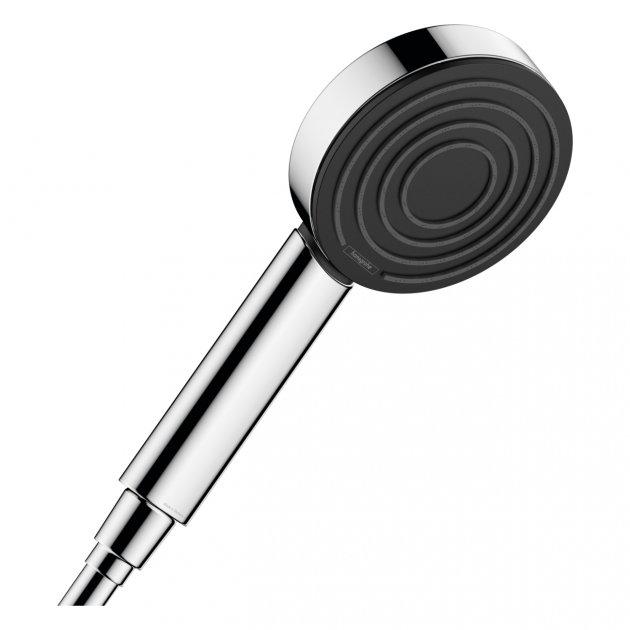 Ручная лейка для душа Hansgrohe Pulsify 105 мм Черный/Хром (24120000)